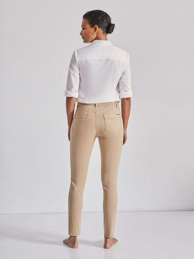 Tejano pitillo basico Beige