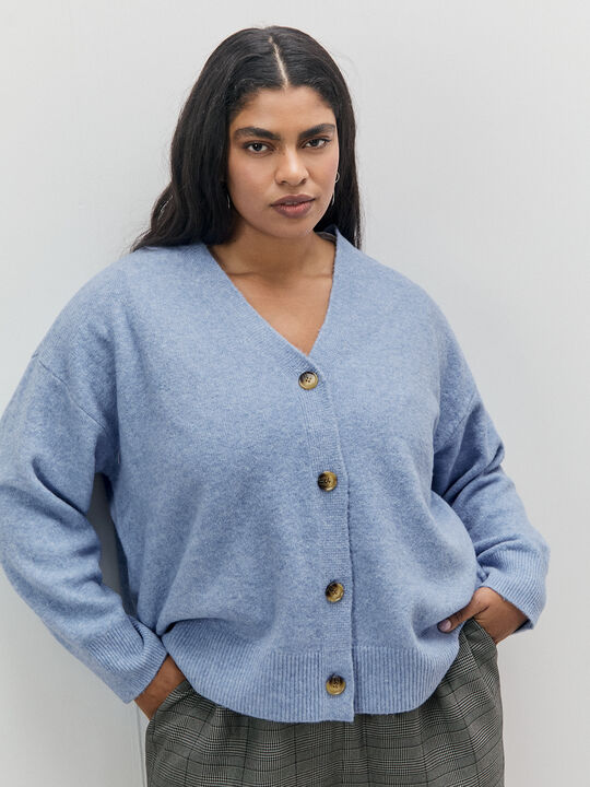 CARDIGAN PICO Celeste image number null