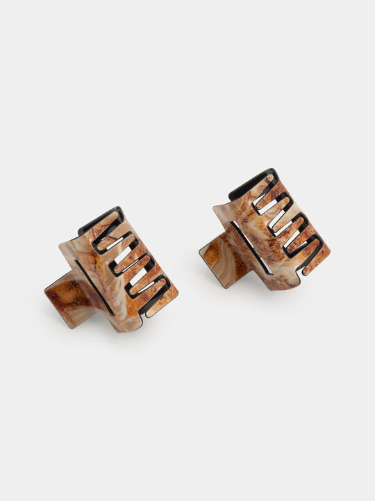 PACK PINZAS CUADRADAS Marron image number null