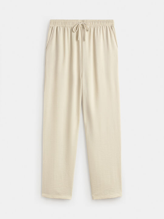 PANTALON FLUIDO JOGGER Piedra image number null