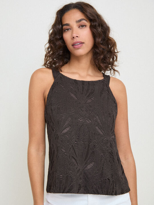 CAMISETA CALADA HALTER Marron image number null