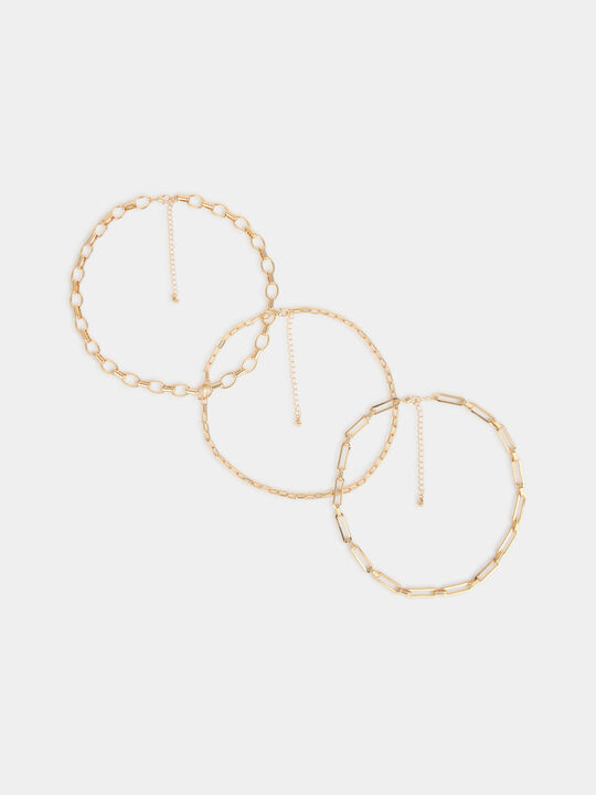PACK TRES COLLARES Oro image number null