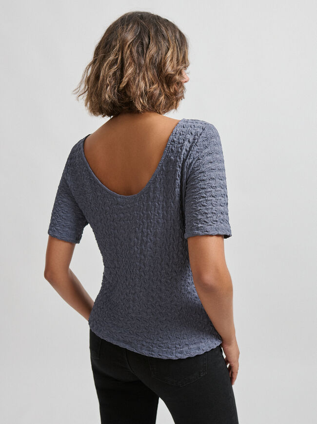 CAMISETA TEXTURA Vintage Blue