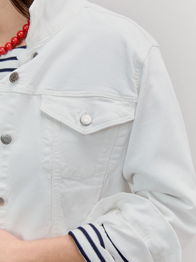 CAZADORA VAQUERA BASICA Blanco Optico