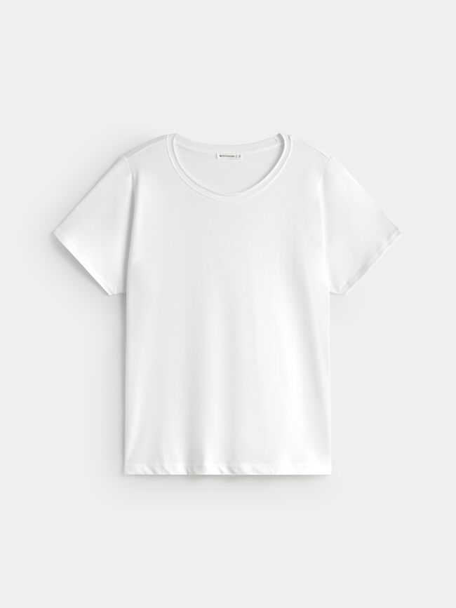 CAMISETA ROLL UP Blanco Optico