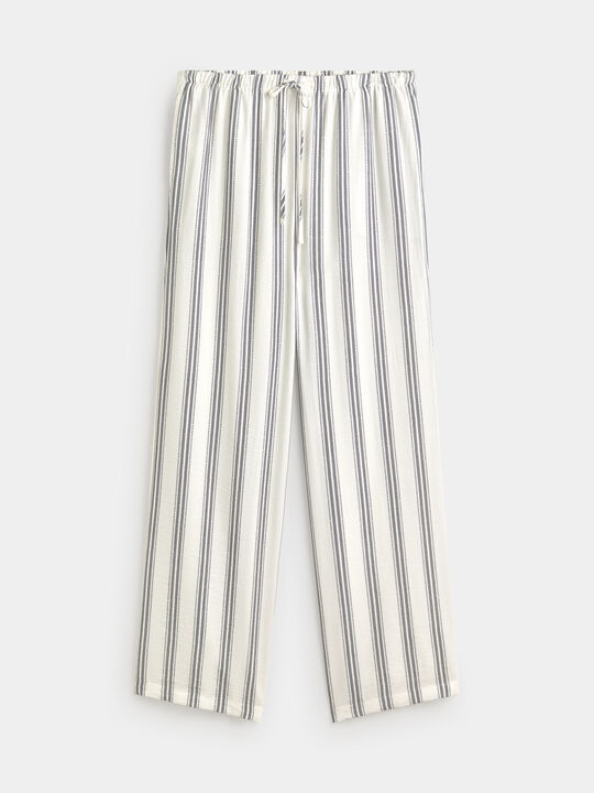 PANTAL&Oacute;N ANCHO RAYAS Crudo image number null