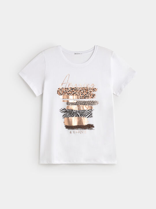 CAMISETA POSICIONAL PINCELADAS Blanco Optico image number null
