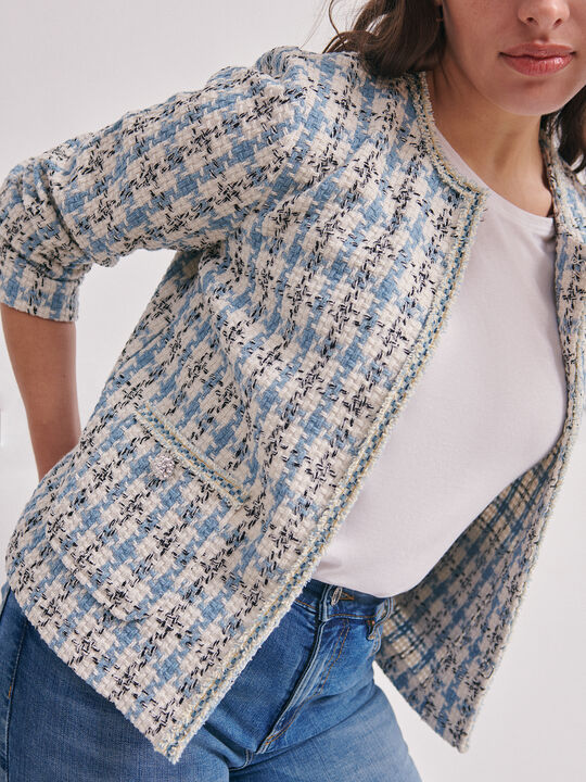 chaqueta tweed Azulon image number null