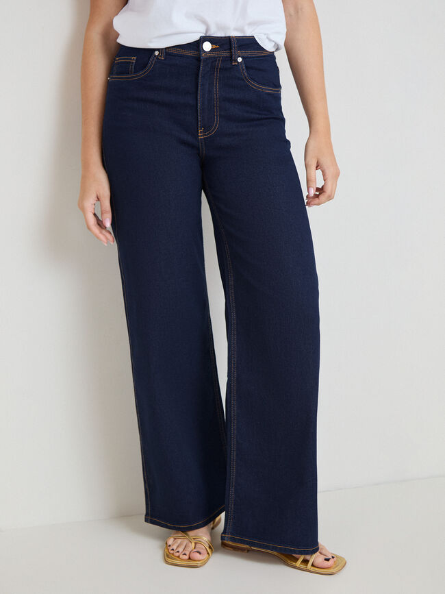 WIDE LEG B&Aacute;SICO Rinse Wash