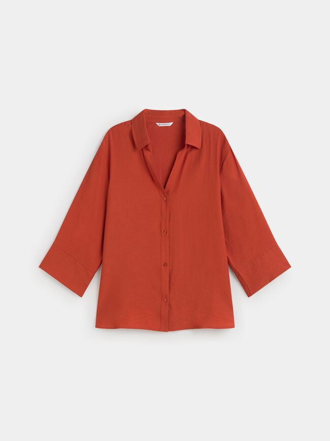 CAMISA OVERSIZE LARGA Teja
