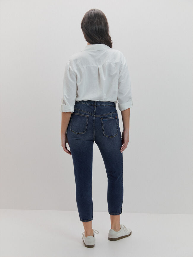 VAQUERO PITILLO CROP Dark blue