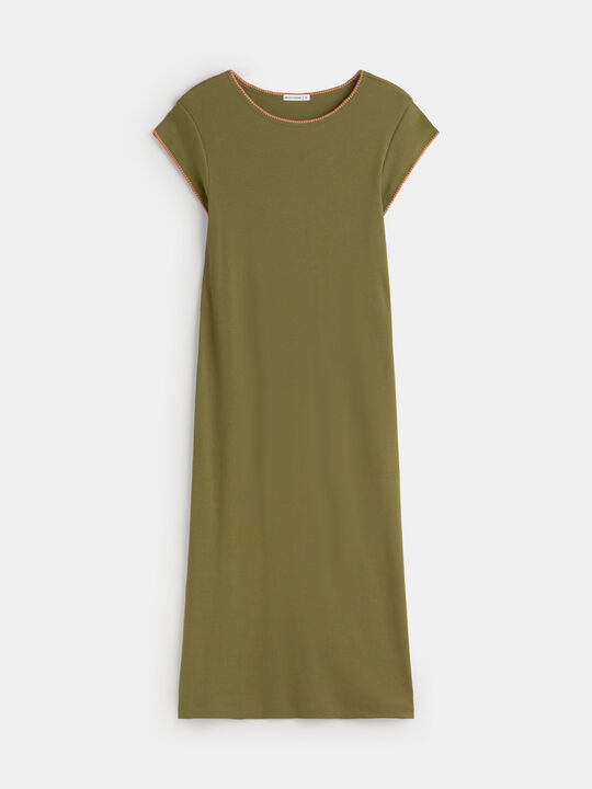 VESTIDO CANALE MIDI Kaki image number null