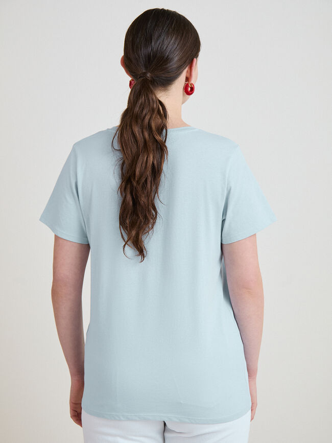 CAMISETA TOMATES ROJOS Azul Bebe