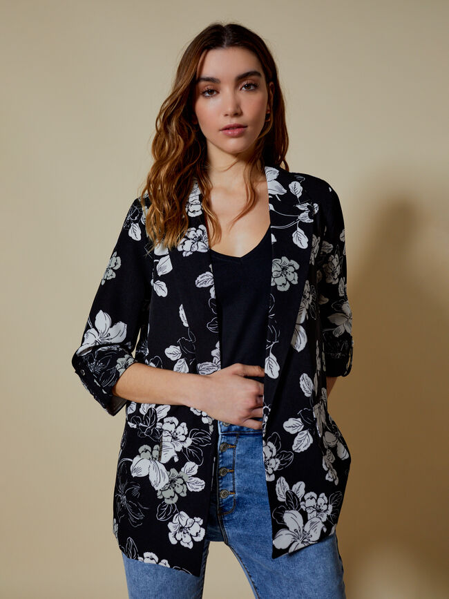 Americana larga Estampado 1
