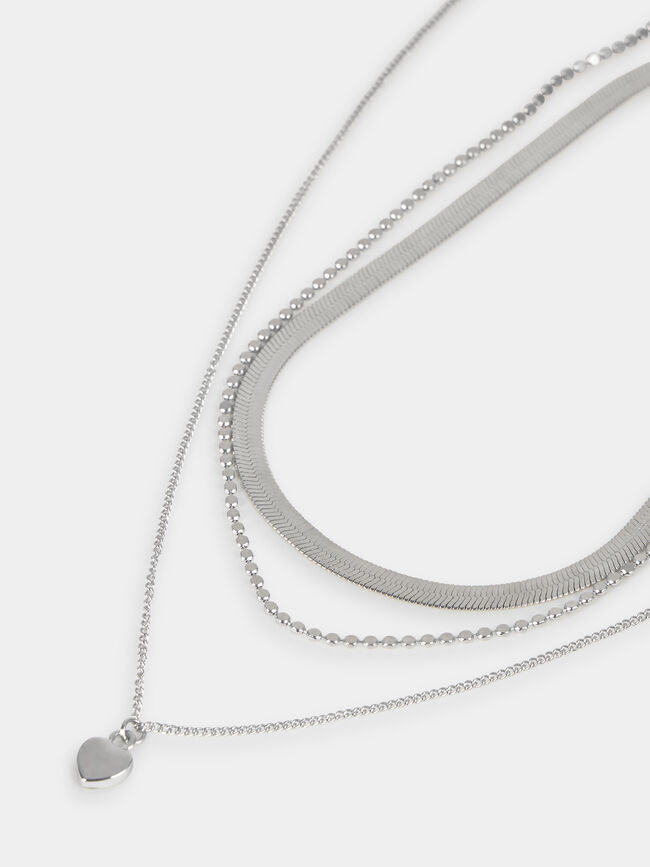 PACK COLLAR BAÑO PLATA Plata