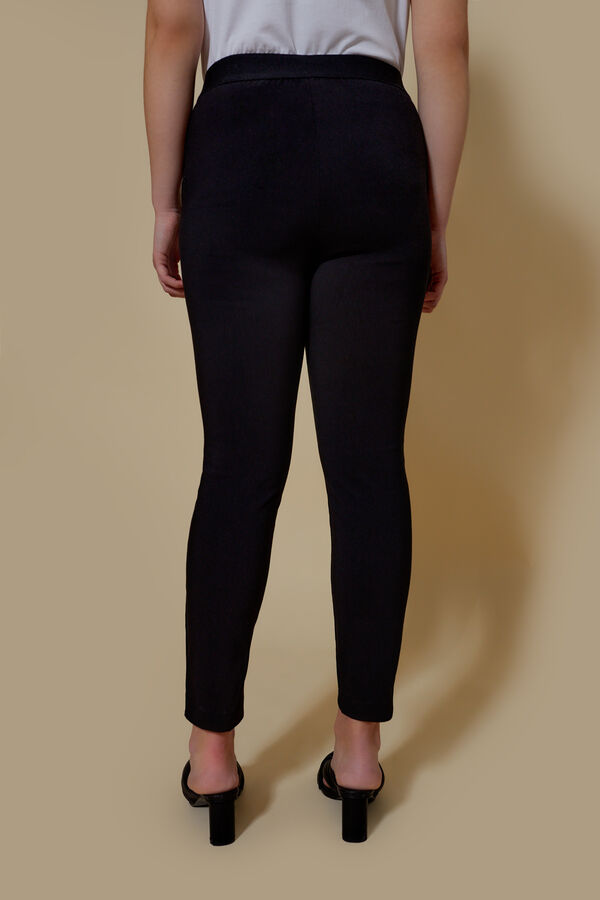 Pantalón cintura elástica Negro