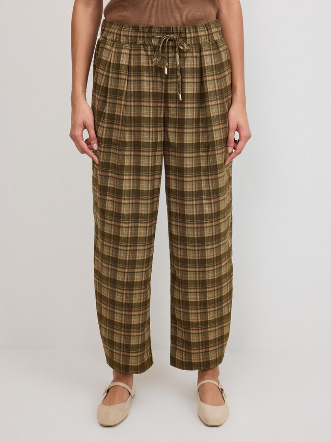 PANTAL&Oacute;N CUADROS Verde