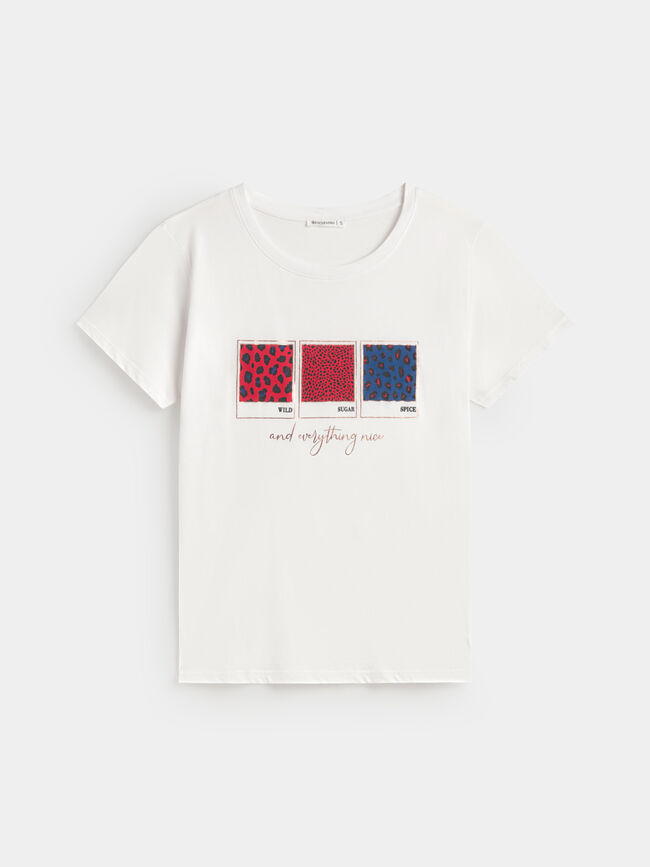 CAMISETA POSICIONAL ANIMAL Blanco Optico