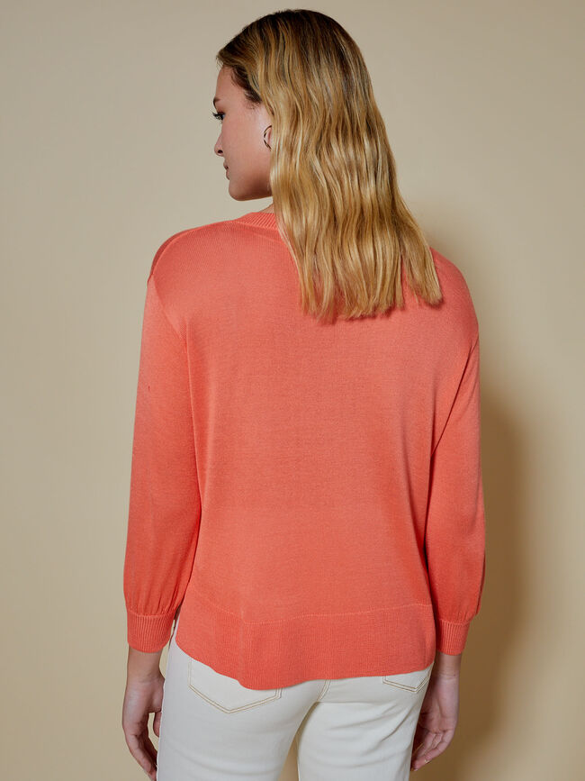 jersey oversize fino Naranja