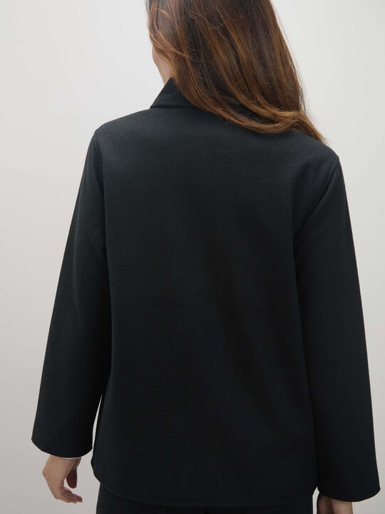 CHAQUETA PAÑO BASICA Negro image number null