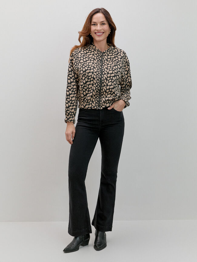 BOMBER TEJIDO TEXTURA Estampado 1