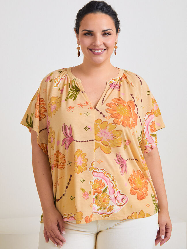 BLUSA MANGA CORTA Estampado 1