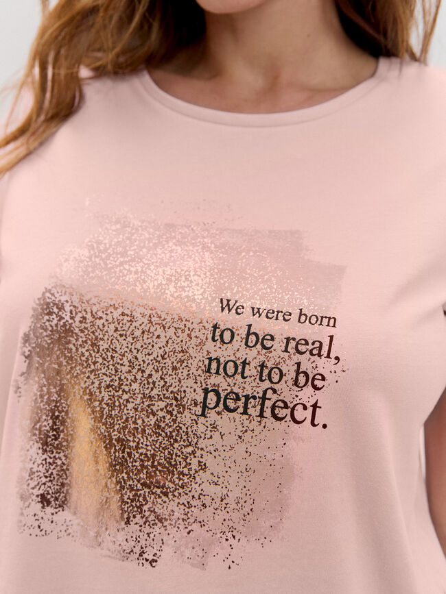 CAMISETA MANCHA BRILLANTE Rosa