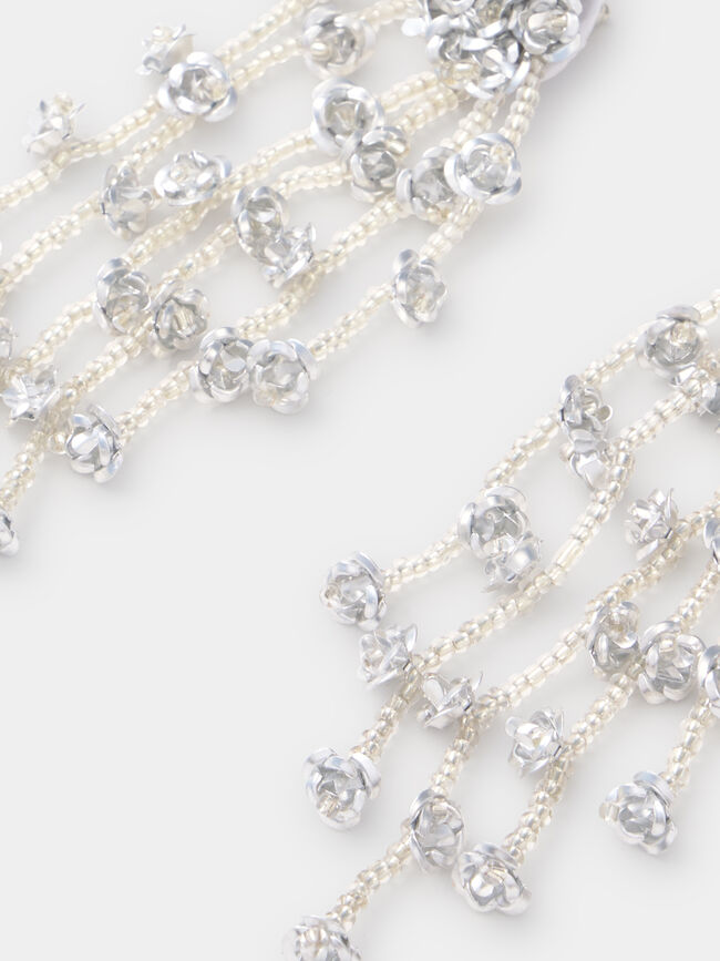PENDIENTES FLOR BBC Plata
