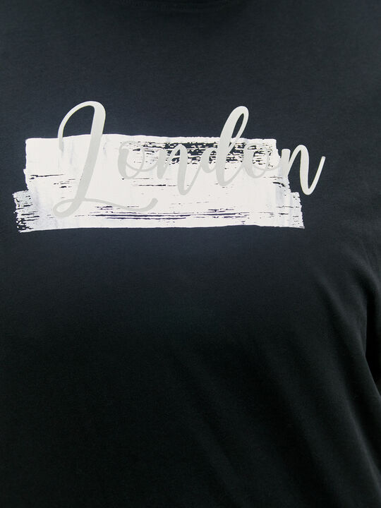 CAMISETA TIPOGRAFÍA LONDRES Negro image number null