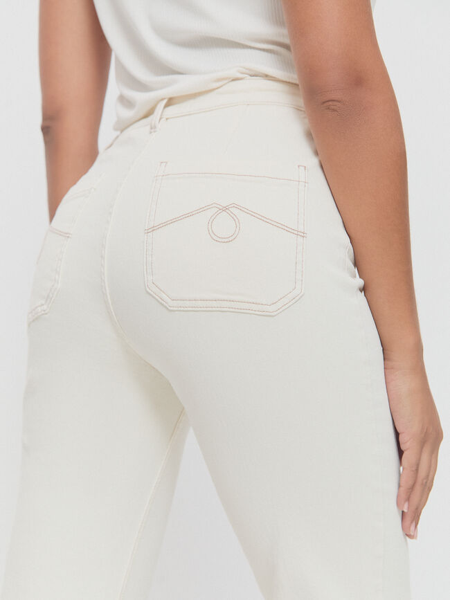 VAQUERO FLARE CROP Crudo