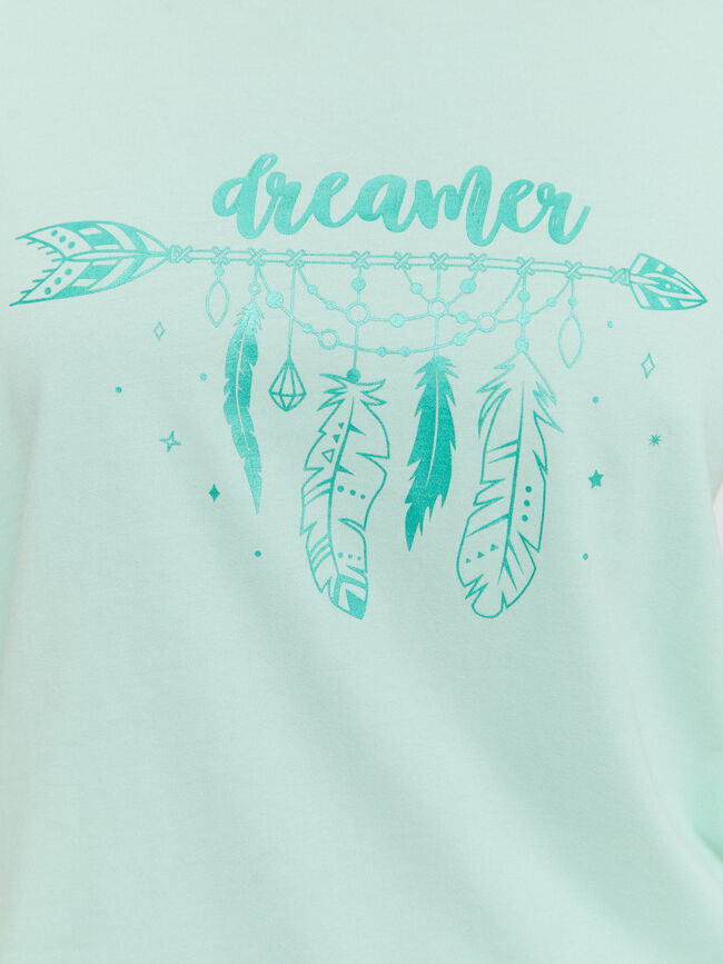 CAMISETA POSICIONAL PLUMAS Menta