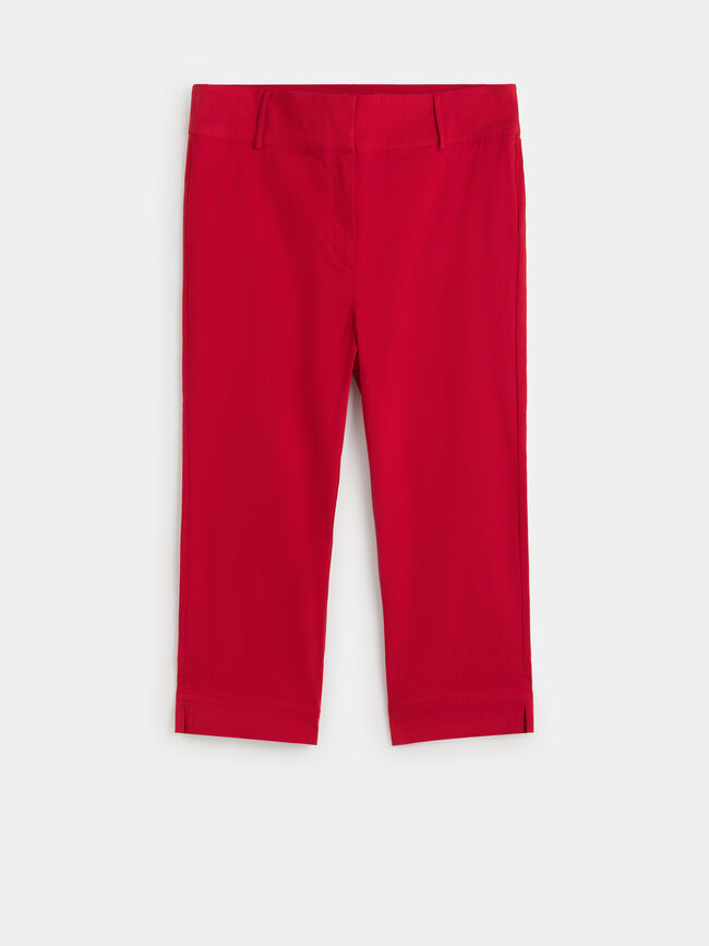 PANTAL&Oacute;N CAPRI Rojo