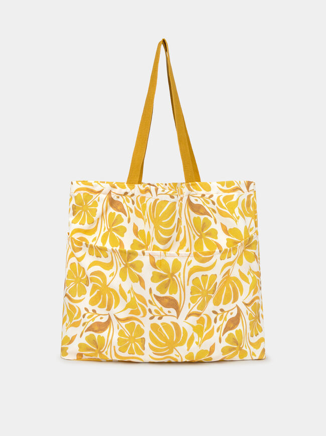 BOLSO GRANDE ESTAMPADO Crudo