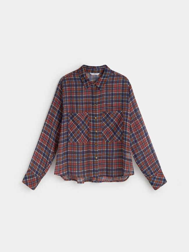 CAMISA DE CUADROS Arcilla