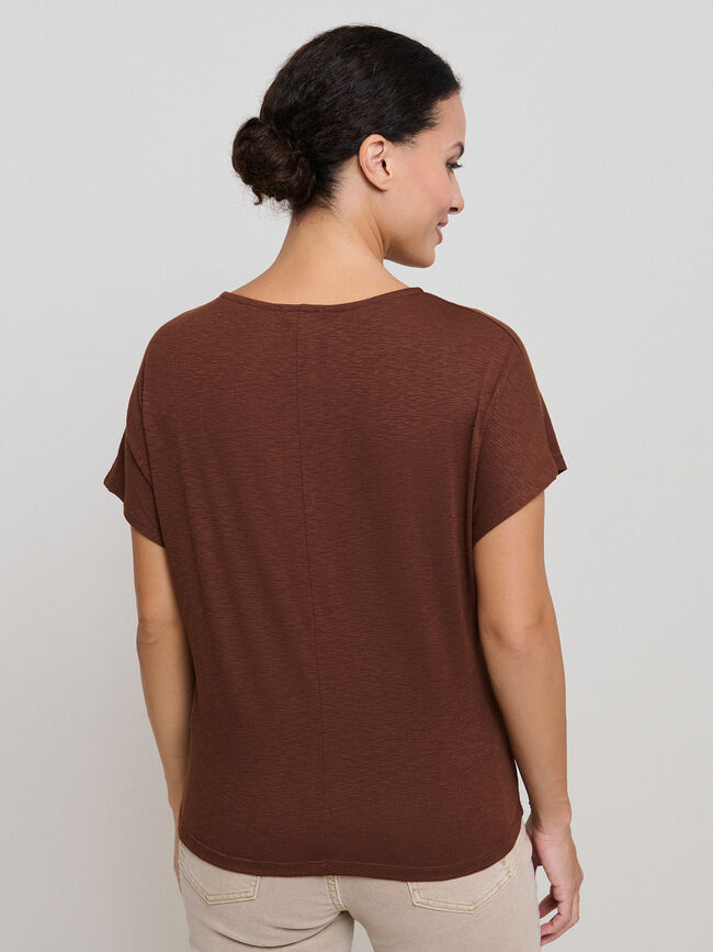 CAMISETA PIEZA ESCOTE BROWNIE
