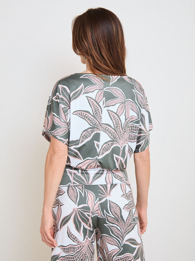 CAMISETA DTY PRINT SET PATENTE Negro
