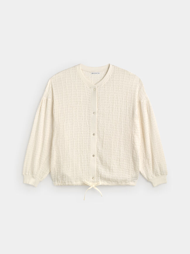 CHAQUETA BOMBER Crudo