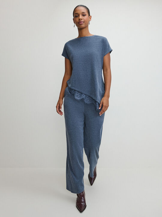 CAMISETA CRINKLE LACE Indigo image number null