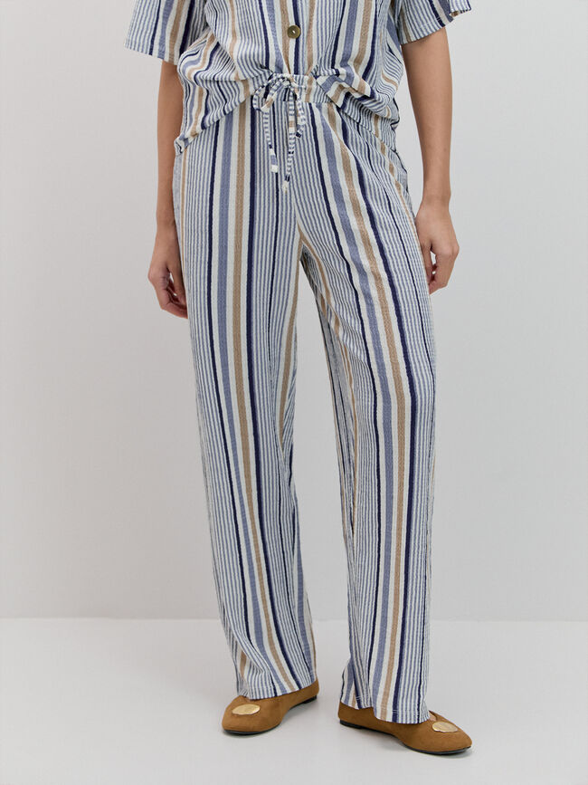 PANTALON TEXTURA ESTAMPADO Rayas 1