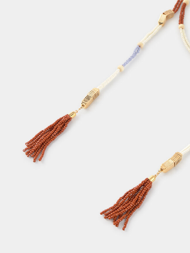 COLLAR ETNICO LARGO Multicolor