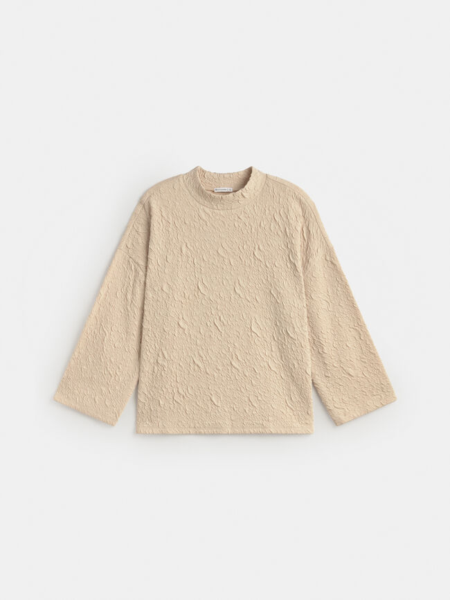 SUDADERA TEXTURA Crudo