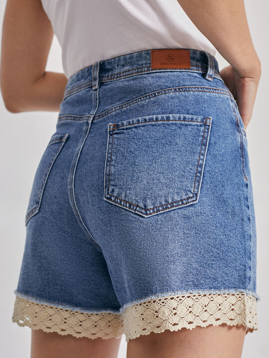 Short vaquero crochet Mid blue image number null