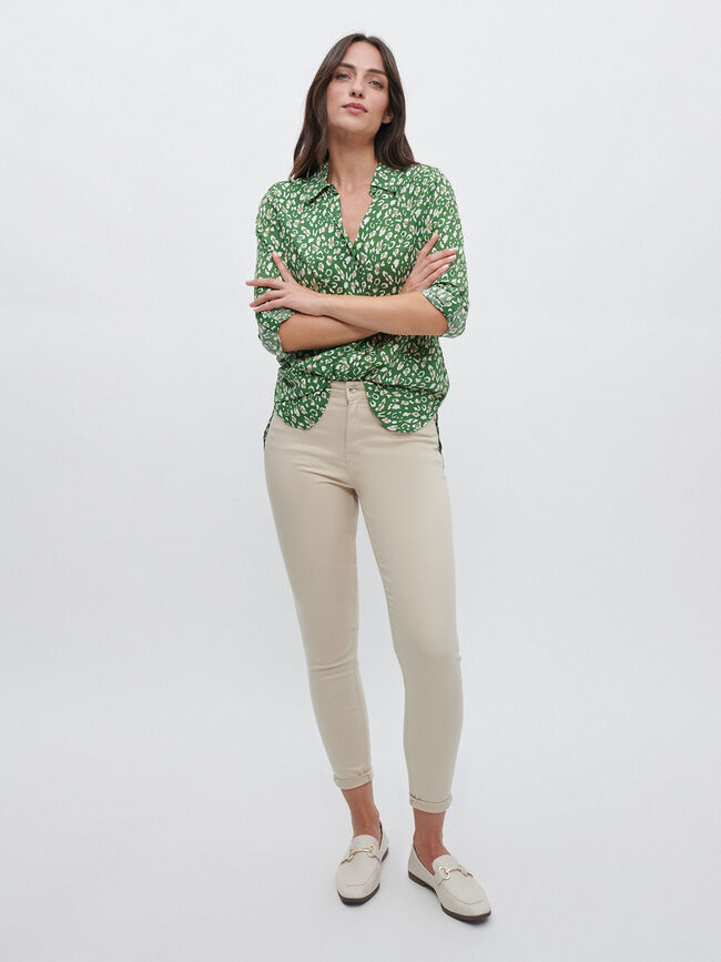 CAMISA ESTAMPADA verde militar