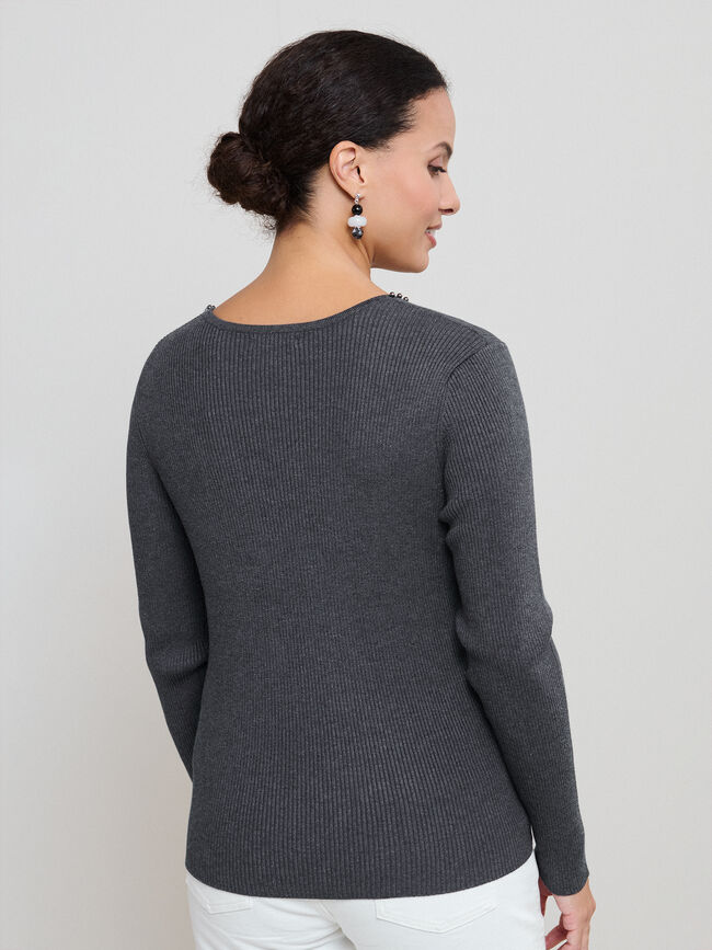 TOP TACHAS CANALE gris vigore med