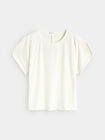 CAMISETA ABERTURAS HOMBRO Blanco Optico