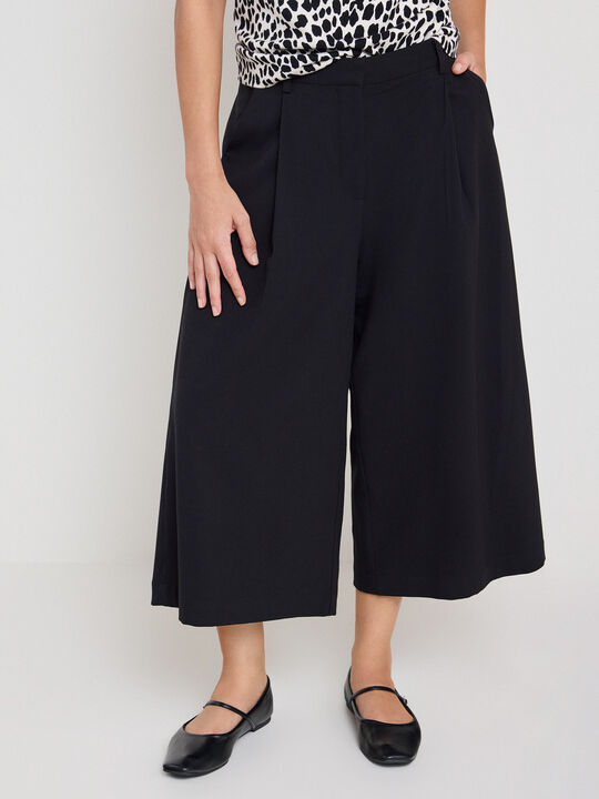 PANTAL&Oacute;N CULOTTE VESTIR Negro image number null