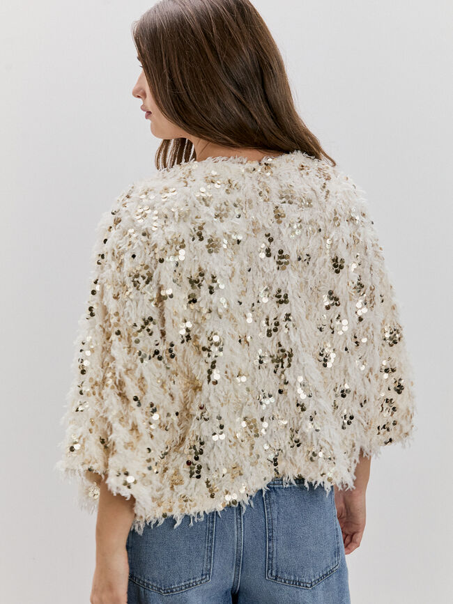 CHAQUETA PLUMA Crudo