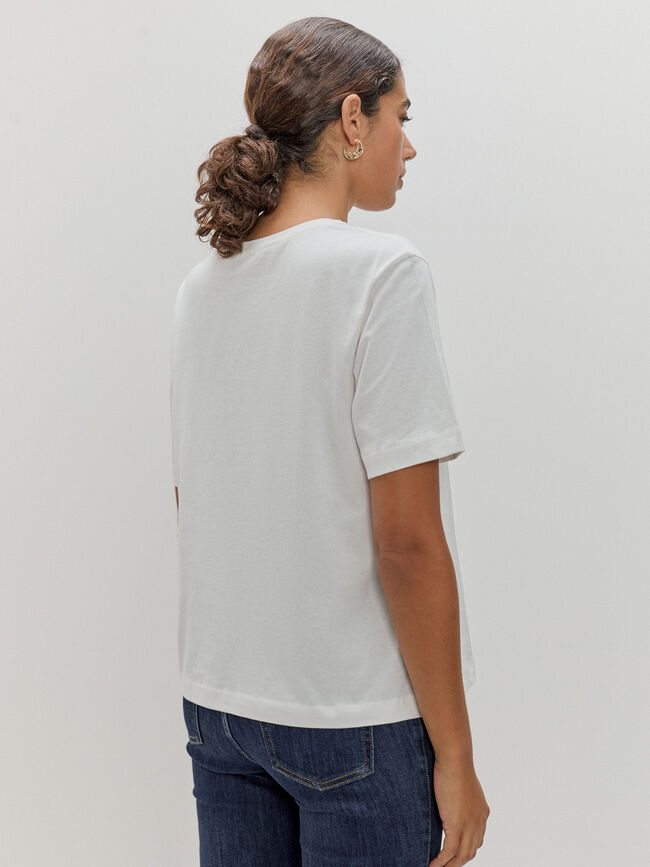 CAMISETA PERLAS LOVE Crudo