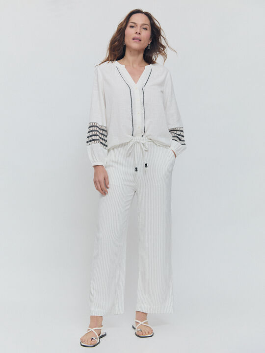 PANTALON RECTO RUSTICO Raya image number null