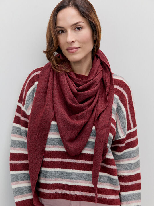 BUFANDA LISA COLOR Burgundy Drab image number null